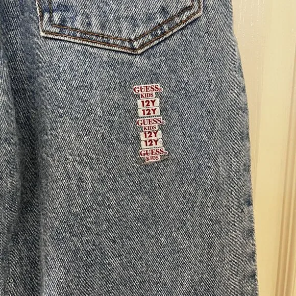 Vintage Guess Kids Jeans High-Rise Straight Leg Girls Size 12